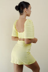 Sinai Mini Skirt (Lemon)